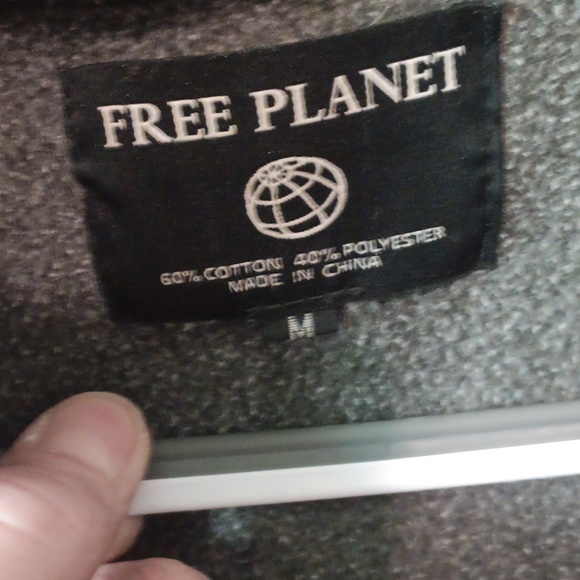 Gray and black size medium zip up hoodie - Picture 4 of 4